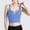 A1_Blue, variant on Ribbed Knit Cropped Cami Bra V Neck Wireless Padded Longline Bralette Wide Strap Seamless Tank Top Bralette Push Up Crop Top Full Coverage One Piece Sports Yoga Running Tshirts Bras Blue S