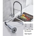 thumbnail image 6 of Izzovium Single Handle Pull Down Sprayer Kitchen Sink Faucet, Chrome Finish, 360 Degree Swivel Spout, Adjustable Sprayer, Easy Installation for Home/Granite Countertops, 6 of 7