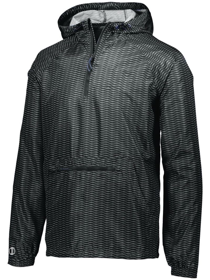 Holloway Sportswear 2XL Range Packable Pullover Black 229554