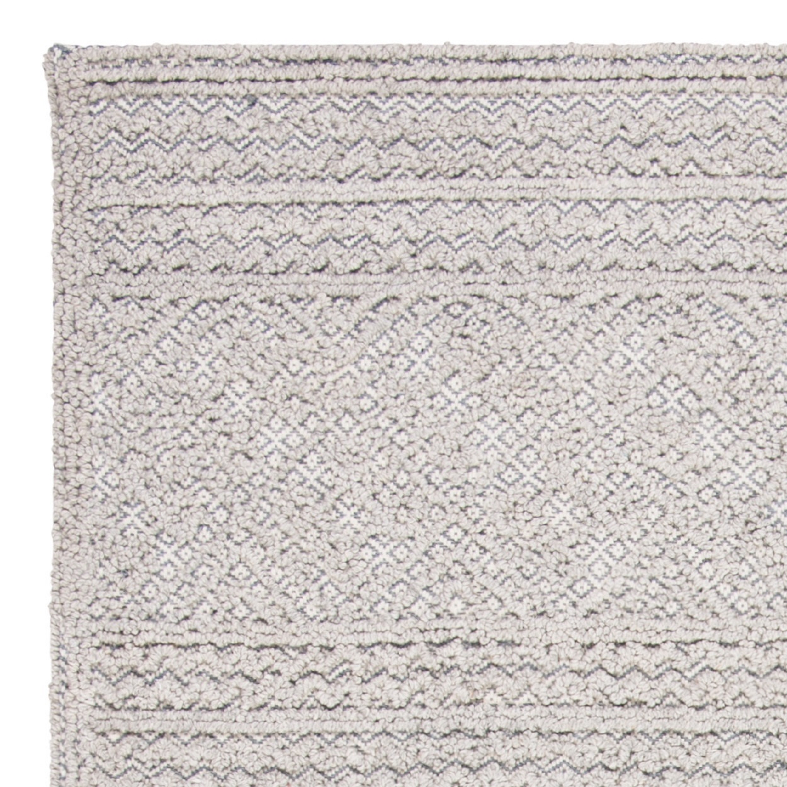 SAFAVIEH Trace Willoughby Geometric Striped Area Rug, Grey/Beige, 5' x 8'