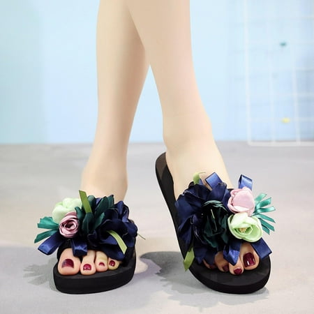 

EQWLJWE One Fashion Flope Heel Thick Soled Women s Beach Women s Sandals Holiday Clearance