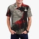 thumbnail image 1 of Balery Dark Red Hooded Girl Camisa Polo de Hombre con Estampado, de Manga Corta y Tejido Medio, Camisa Tipo Golf Polo-Large, 1 of 6