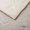 thumbnail image 7 of Peace Nest 2-Piece All Season Clipped Jacquard Down Alternative Comforter Set, Beige, Twin, 7 of 7