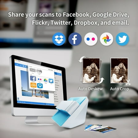 Plustek - ePhoto Z300 Photo Scanner - Blue