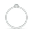 thumbnail image 2 of ANGARA Natural Oval Diamond Solitaire Split Shank Ring in 14K White Gold for Women (Size-6x4mm| Color-H| Clarity-SI2) | April Birthstone, Anniversary, Jewelry Gift for Women | Natural Diamond Ring, 2 of 9