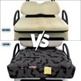 thumbnail image 6 of COEQINE Golf Cart Seat Covers with Carry Handle, Comfortable Golf Cart Seat Towel Blanket, Halloween Decor Fits for EZGO Yamaha Club Car and Other 2-Seat Golf Carts, Gray Bat Cobweb Print, 6 of 8