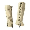 thumbnail image 3 of Pirate Boot Cover Medieval Gaiters Steampunk Leg Guards PU Leather Universal Size Halloween Cosplay Men, 3 of 7