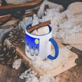 thumbnail image 5 of 3dRose, Baby Emperor Penguins Snowy Day, 11oz Two-Tone Blue Mug, 5 of 7