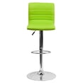 thumbnail image 5 of Pemberly Row Tabouret de Bar Rayé 25 Pouces à 33 Pouces Vert avec Base en Chrome, 5 of 5