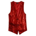 thumbnail image 1 of Uinagy Men's Sequined Suit Vest, 1 of 6