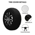 thumbnail image 2 of Susaid Colorful Alpaca Print Tire Covers,Waterproof Anti-UV Snow Sun Rain Tire Covers for RV,Truck, SUV, Trailer, Camper-15 inch, 2 of 6