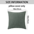 thumbnail image 5 of Unique Bargains 4 Pcs Modern Couch Sofa Home Pillow Covers 18" x 18" Grey/White, 5 of 6