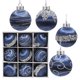 thumbnail image 2 of 9 piezas de bolas de Navidad de espuma de 8 cm de colores para decoración de fiestas de árbol de Navidad, colgantes de esferas navideñas de Año Nuevo, 2 of 4