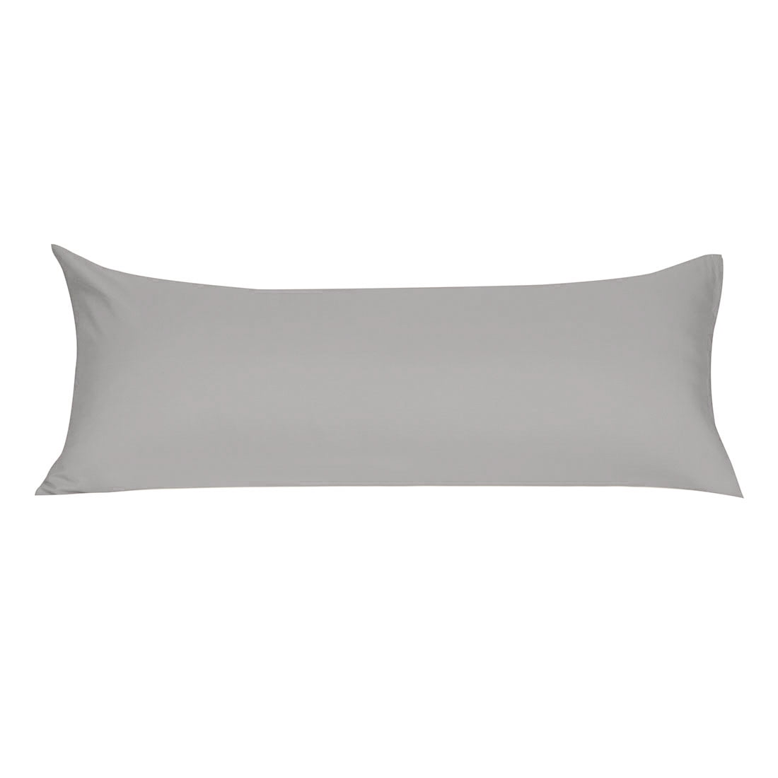 Unique Bargains Pillowcases Zippered Microfiber Body Pillow Cover Grey 20" x 48"