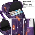 thumbnail image 4 of Sling Backpack,Halloween Pumpkins Spiders and Webs Crossbody Bag with Water Bottle Holder,Waterproof Sling Bag for Men/Women with Chest Phone Holder for Hiking,Travel, 4 of 6