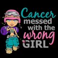 thumbnail image 3 of CafePress - Combat Girl Thyroid Cancer - Women's Dark Pajamas, 3 of 4