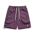 thumbnail image 4 of Fiudx Pantalones Cortos para Hombre, Pantalones de Fitness Ligeros, Pantalones Cortos Transpirables, Ideales para Correr En El Gimnasio, Estilo de Vida Activo, Cintura Elástica Cómoda, Moda Primavera, 4 of 5