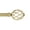 Gold, variant on H.VERSAILTEX Adjustable Twist Cage Single Curtain Rod Set 3/4in Diameter 28-48in , Nickel