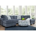 thumbnail image 5 of American Furniture Classics Transitional Blue Two Piece U-Shaped Sectional Sofa, 5 of 10
