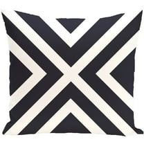 Simply Daisy 16" x 16" "X" Marks the Spot Stripes Print Outdoor Pillow
