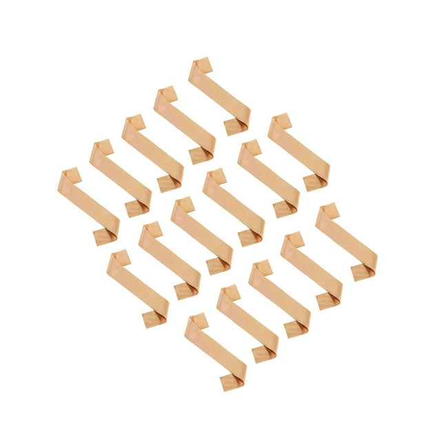 veasfak 16Pcs Blank Sash Holiday Beauty Pageant Wedding Party Decorations Plain Sash Brown