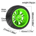 thumbnail image 2 of Ruedas de Goma de 68 mm con Hexágono Interior de 12 mm para TT01 TT02 TA06 XV01 XV02 PTG-2 1/10 RC, Piezas de Mejora para Coche de Carreras C, 2 of 6