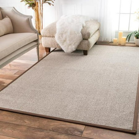 bordered nuloom sisal faux rug indoor outdoor