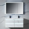thumbnail image 6 of Blossom Capella 48" LED Medicine Cabinet| Bathroom Lighted Mirror Storage | Defogger | Smart Memory, 6 of 9