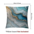 thumbnail image 4 of JRXY Gold and Blue Abstract Art Printed Pillowcase Set of 2 White, 4 of 7