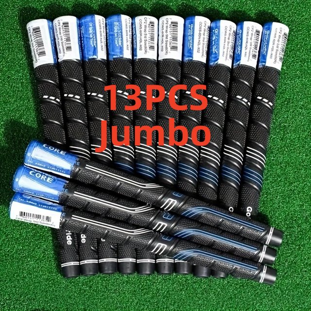 13 Pcs CP2 Pro Poignées de Golf / Enveloppe en Caoutchouc Antidérapante, Standard/moyen/jumbo, Noir avec Rayures Rouges / Entrepôt US, Expédition Rapide Gratuite 13 Pcs Bleu Jumbo
