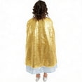 thumbnail image 2 of Ticikt Girls Short Cape with Sparkling Sequins for Stage Performance Carnival Role Play and Party, 2 of 4