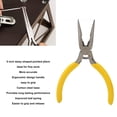 thumbnail image 3 of Serrated Needle Nose Plier, Needle Long Nose Plier Multi Purpose Alloy Steel 5 Inches  For Eletricians For Handling Computer Hardware, 3 of 8