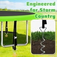 thumbnail image 6 of FIZITI 16FT Trampoline with Basketball Hoop, Enclosure Net, Light, Sprinkler, Socks, 2000LBS Outdoor Heavy Duty Round Trampoline for 6-8 Kids Adults, 6 of 17