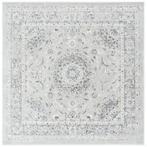 SAFAVIEH Layla Susan Oriental Area Rug, Ivory/Grey, 6'7" x 6'7" Square