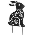 thumbnail image 3 of Panneau de Jardin Lapin Sculpture Décorative pour Pelouse, 3 of 8