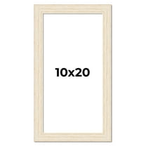 10x20 Frame White Real Wood Picture Frame Width 1.5 inches | Interior Frame Depth 0.5 inches | Barn