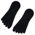 thumbnail image 5 of Womens Toe Separated Invisible Socks Breathable Cotton Silicone Grip Antislip Low Cut Not Show Design Boat Socks Hosiery, 5 of 9