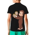 thumbnail image 2 of Curious George Novelty Shirt for Boys 3D Printed T-Shirt Fashion Tees Cool Merch for Kids, 2 of 5