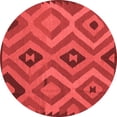 thumbnail image 1 of Ahgly Company Indoor Round Southwestern Red Country Area Rugs, 8' Round, 1 of 4