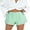 Green, variant on Baby Sweetie Women's Stripe Print Elastic High Waist Wide Leg Casual Summer Shorts for Home, Outdoor