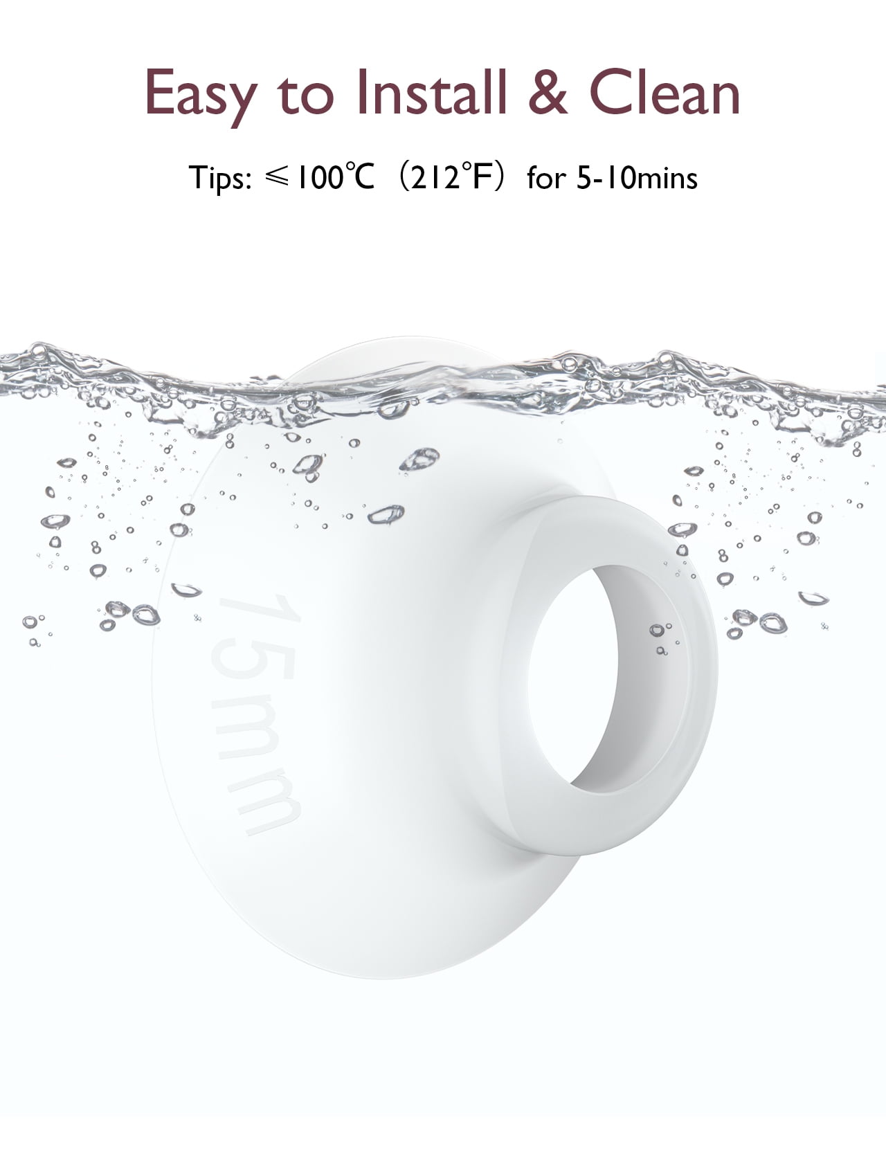  Momcozy Full Set Collector Cup Only Compatible with Momcozy M5  NOT for Others. Original M5 Breast Pump Replacement Accessories (160ml,  with Double-Sealed Flange 24mm) : Baby