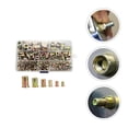 thumbnail image 3 of KAKOWELY Rivet Nut 150pcs Rivet Nuts Stainless Steel Flat Head Threaded Insert Rivnut Assortment0.87"X0.67"X0.67", 3 of 4