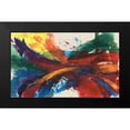 thumbnail image 2 of Goldberger, Jennifer 24x16 Black Modern Framed Museum Art Print Titled - Twisting Rainbow I, 2 of 5