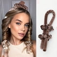 thumbnail image 1 of Diadema de barra de rizado sin calor, cinta de rizo sin calor con pinzas para el cabello y Scrunchie, rizos para dormir, cinta de seda, rodillos para el cabello de alta calidad, 1 of 3