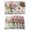 Pink, variant on Yellow Tulip Placemats Set of 4, Vintage Spring Floral Retro Art Butterfly Wooden Placemats for Dining Table, Place Mats for Kitchen Tabletop, Waterproof Wipeable Dining Table Mats Set