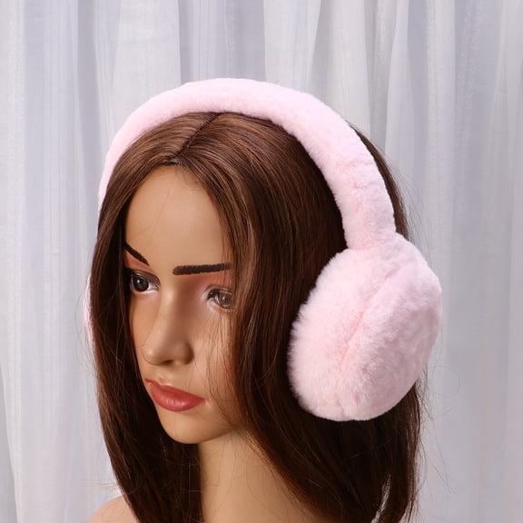 Milisten Women's Winter Earmuffs Plush Soft Warm Ear Muffs for Cold Weather Outdoor Activities