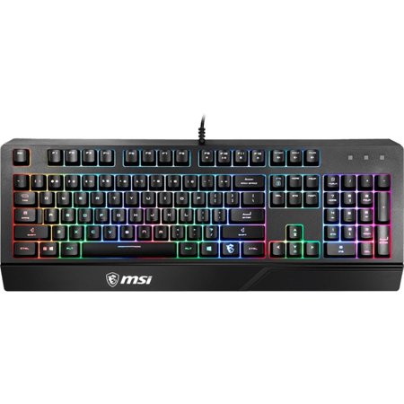 MSI Vigor GK20 Gaming Keyboard - Cable Connectivity - USB 2.0 Interface