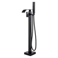 thumbnail image 3 of Freestanding Bathtub Faucet | Matte Black Shower Head and Handle Set | Single-Hand Showerhead with Hose, High Flow Shower Faucets Shower Mixer Taps for Floor Mount, 3 of 9