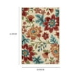 thumbnail image 6 of Mainstays Farmhouse Oversized Floral Cream Indoor Accent Rug, 1'8"x2'10", 6 of 7