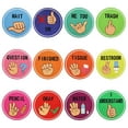 thumbnail image 1 of SHISUYAN 1 Set Classroom Hand Signal Posters for Teachers and Students Visual Cues for Nonverbal Communication Kindergarten and Elementary School Decor, 1 of 9